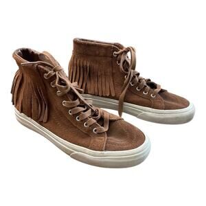 Vans SK8 Fringe Moc  Moccasin Shoes Size 7 7M Suede Western Festival Hi Top